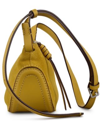 The Iris Suede Small Zip Top Crossbody Bag