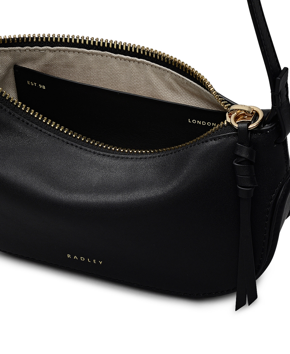 Radley London The Iris Small Zip Top Crossbody Bag In Black
