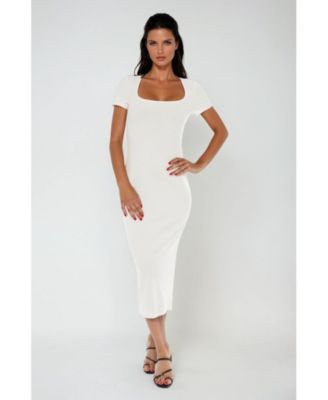 Women's Square Neck Maxi T-Shirt Dress