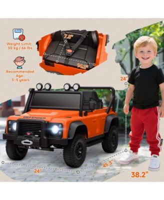 Kids Electric Car, Land Rover Licensed Off-Road Ride On Car,