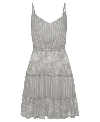 Women's Mixed Print Cover up Beach Dress Dress