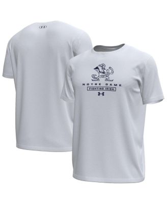 Under Armour - Men's White Notre Dame Fighting Irish Stack Stretch Performance T-Shirt