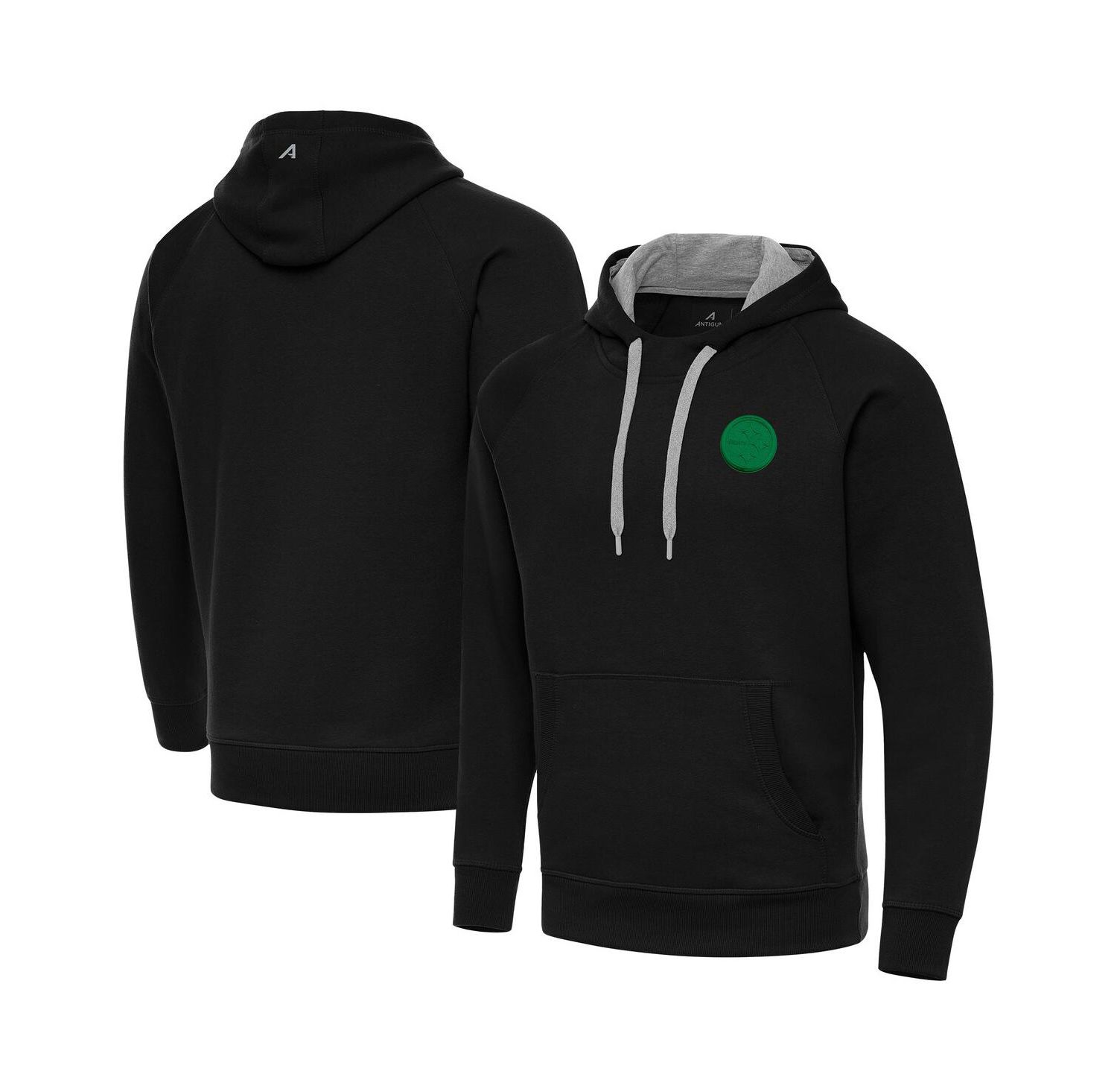 Men's Black Pittsburgh Steelers St. Patrick's Day Victory Pullover Hoodie