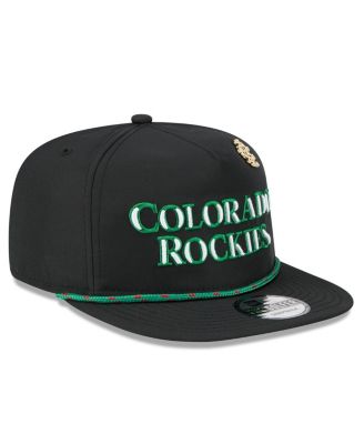 Men's Black Colorado Rockies 2025 Big League Chew Golfer Snapback Hat