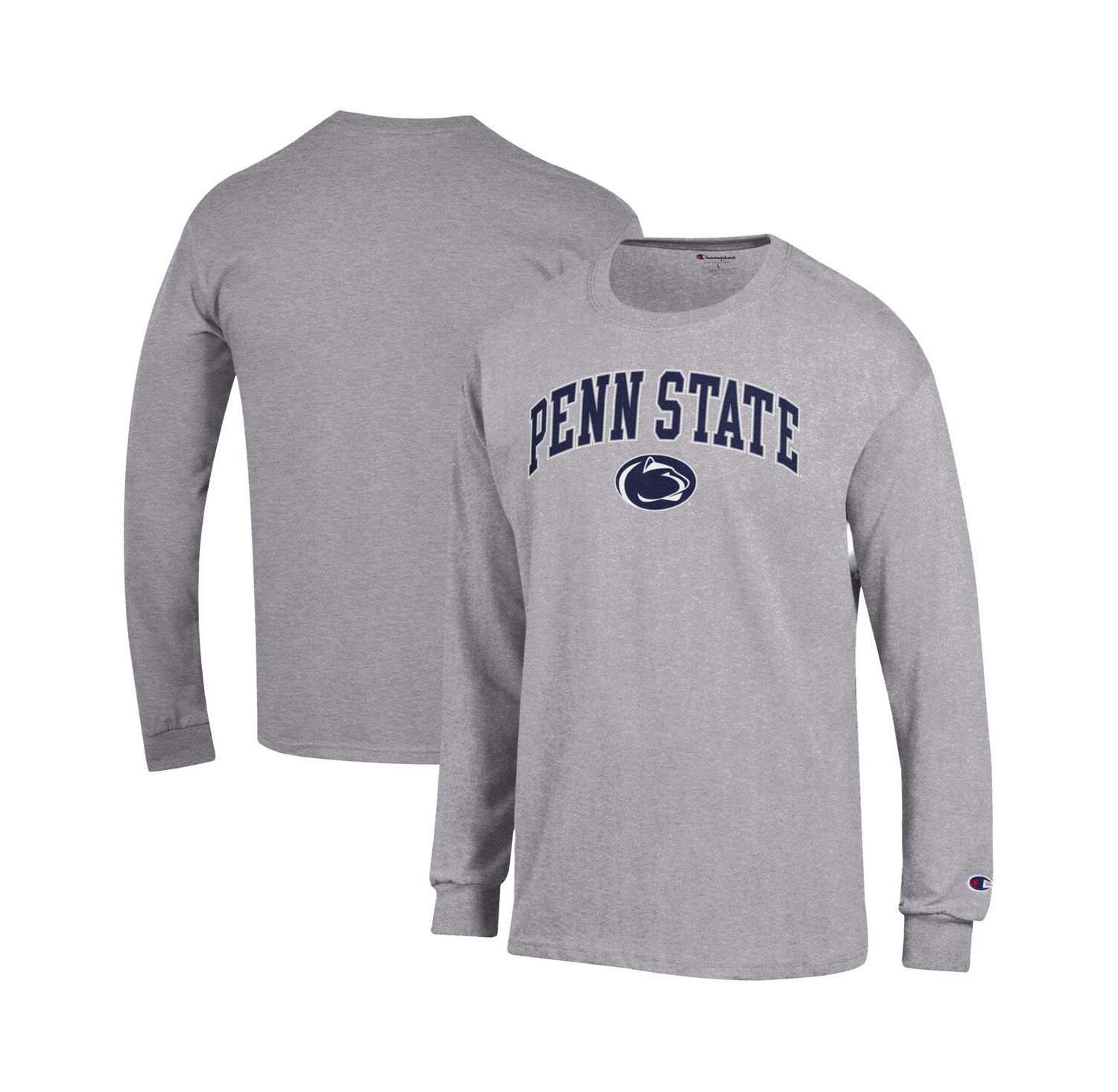 Men's Navy Penn State Nittany Lions Arch Over Logo Long Sleeve T-Shirt