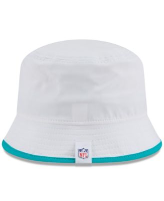 Men's White Miami Dolphins 2025 NFL Training Camp Stretch Bucket Hat