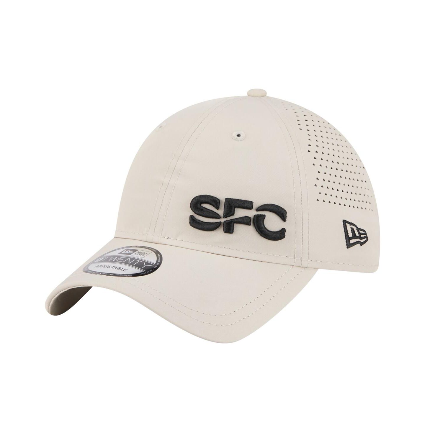 Мужская кепка New Era Tan Seattle Sounders FC Active 9TWENTY Adjustable Hat — фото 1
