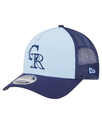 New Era - Men's Light Blue/Navy Colorado Rockies 2-Tone Color Pack 9FORTY M-Crown A-Frame Adjustable Hat