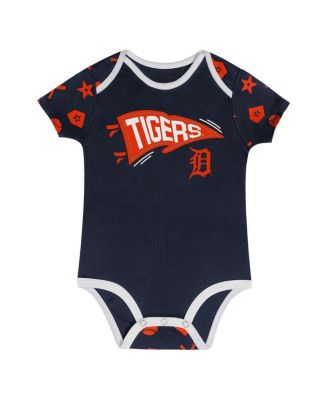 Baby Boys and Girls 2-Piece Navy Detroit Tigers On Deck Diaper Cover Set