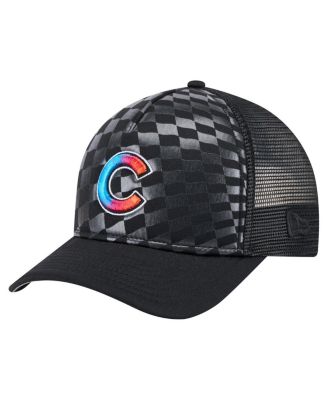 New Era - Men's Black Chicago Cubs Gradient 9FORTY A-Frame M-Crown Trucker Adjustable Hat