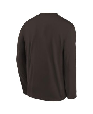 Preschool Brown Cleveland Browns Legend Icon Long Sleeve T-Shirt