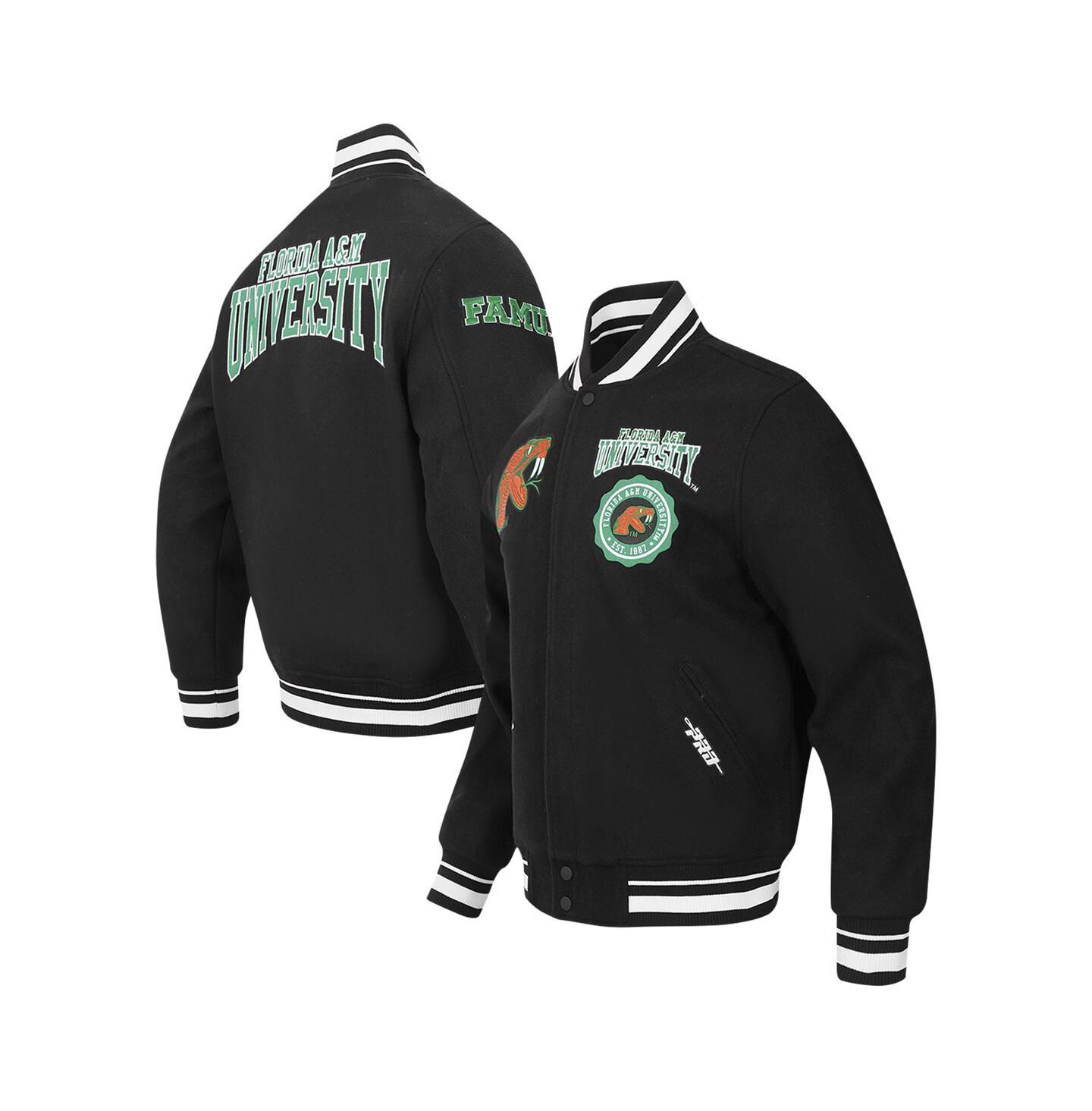 Мужская куртка Pro Standard Black Florida A & M Rattlers Crest Wool Full-Zip — фото 1