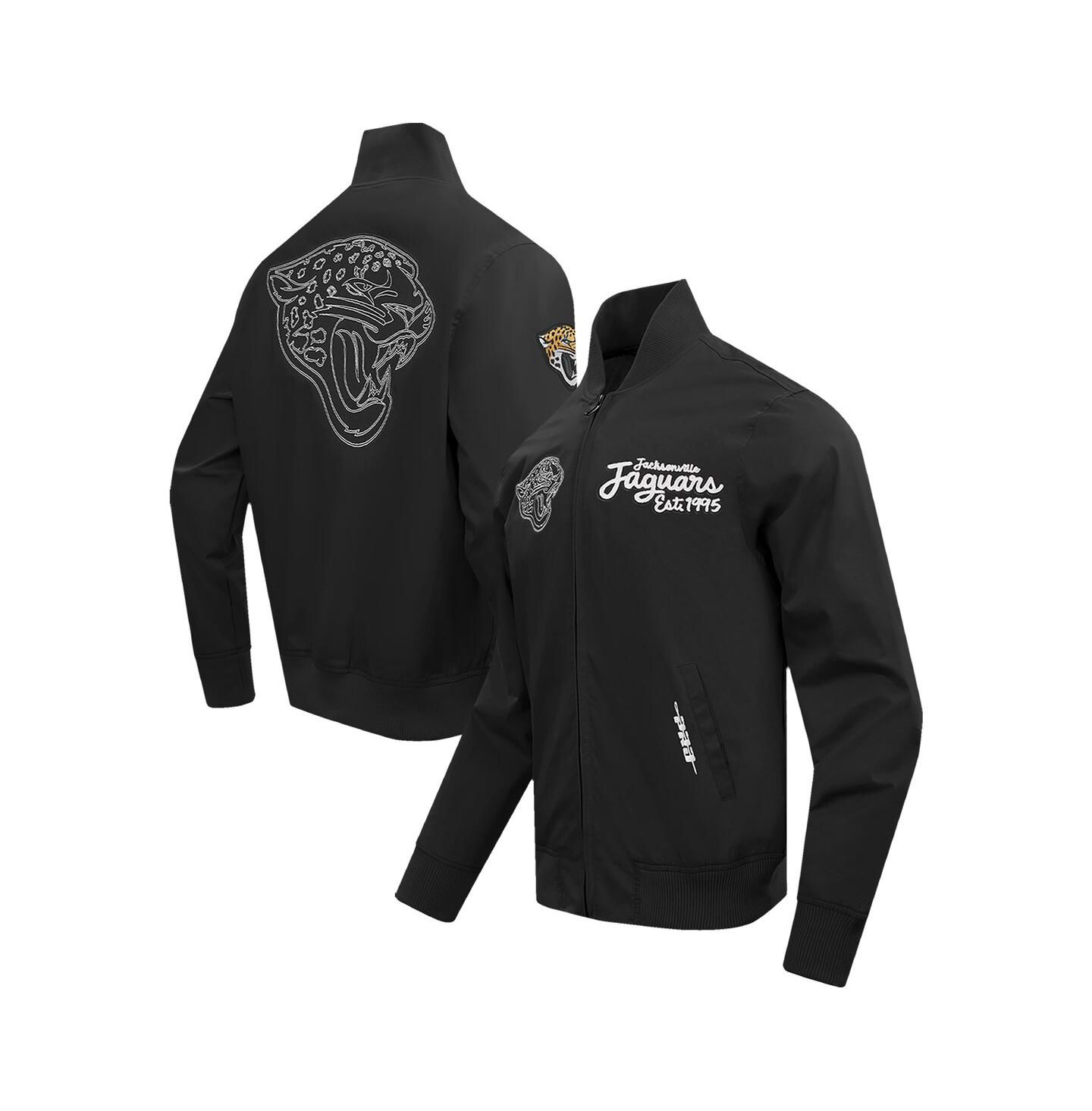 Мужская куртка Pro Standard Black Jacksonville Jaguars Paint The City Twill Full-Zip — фото 1