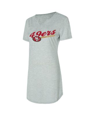 Women's Gray San Francisco 49ers Petition Knit Nightshirt