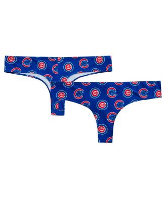 Concepts Sport - Women's Royal Chicago Cubs Record Allover Print Knit Thong