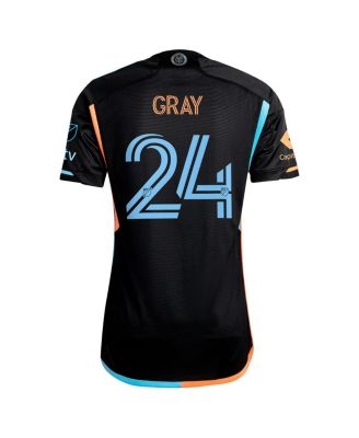 Men's Tayvon Gray Black New York City FC 2024 24/7 Kit Authentic Player Jersey
