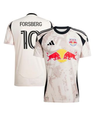 adidas - Men's Emil Forsberg Tan New York Red Bulls 2025 Stone Kit Replica Player Jersey