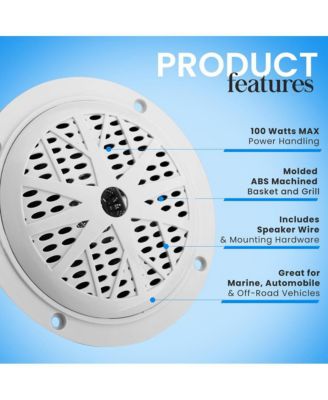 4'' Waterproof Stereo Speaker System