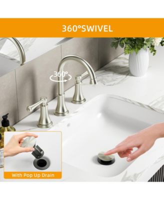 Bathroom Faucet, 8 Inch Widespread Bathroom Sink Faucet