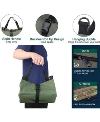 Tool Bag Roll Up,Heavt Duty Tool Organizer Portable Tool Storage Bags Waterproof Oxford Cloth-Zipper Pouch for Men Mechanic, Electricians, Repairman