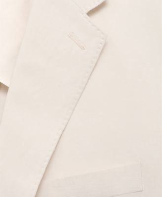 Men's Linen-Lyocell Slim-Fit Suit Blazer
