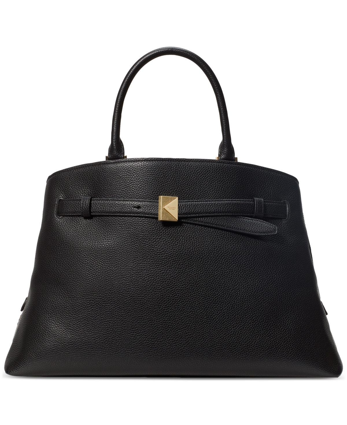 Kate Spade Deco Pebbled Leather Extra Large Satchel In Black