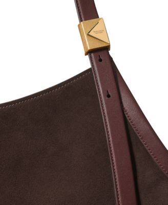 Deco Tulip Large Suede Tote Bag