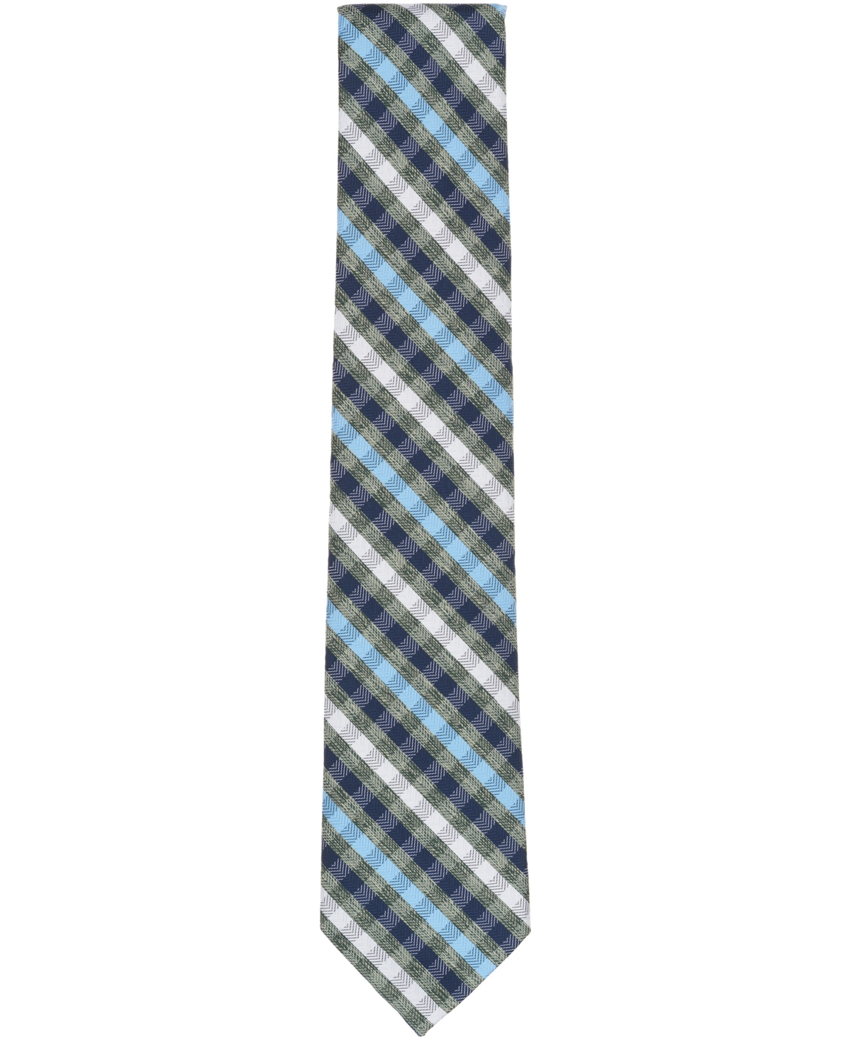 Club Room Men's Chesterwood Check Pattern Tie, Macy's Exclusive In Green