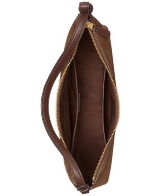 Loop Medium Suede Shoulder Bag
