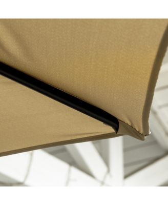 10' Cantilever Umbrella Offset Patio Umbrella w/ Cross Base,