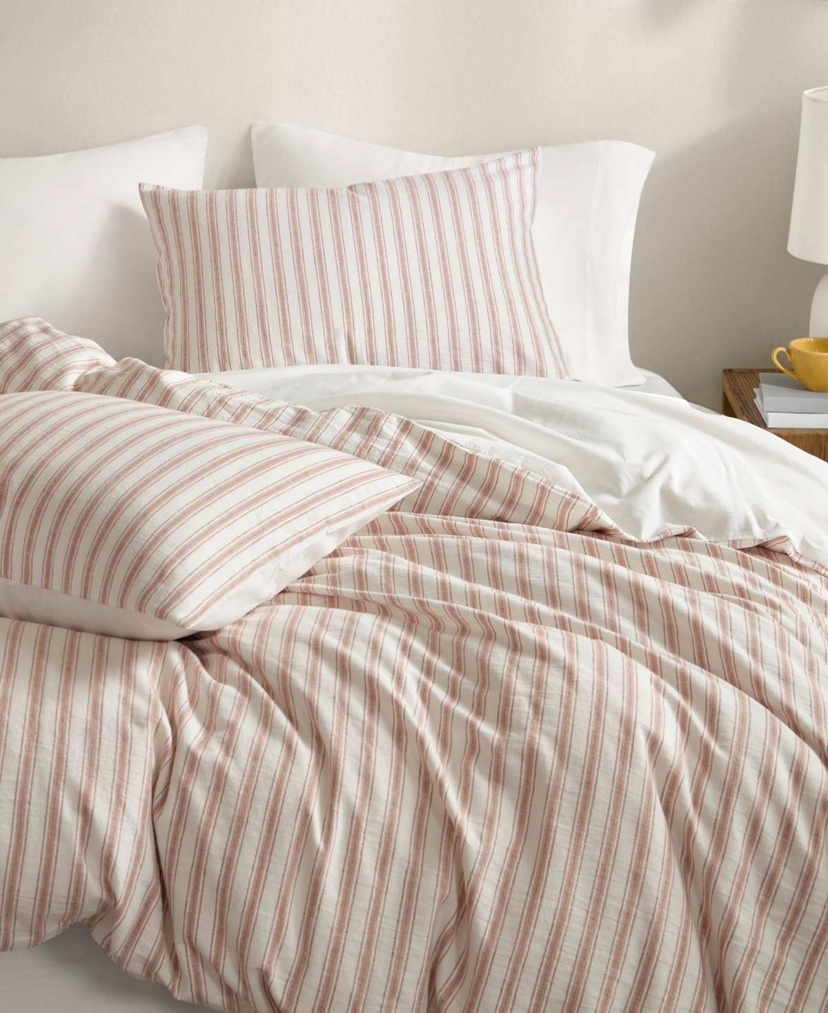 Madison Park Etta Striped 3-pc. Duvet Cover Set, Queen In Brown