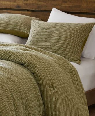 Lyon Waffle Washed 3-Pc. Comforter Set, Full/Queen