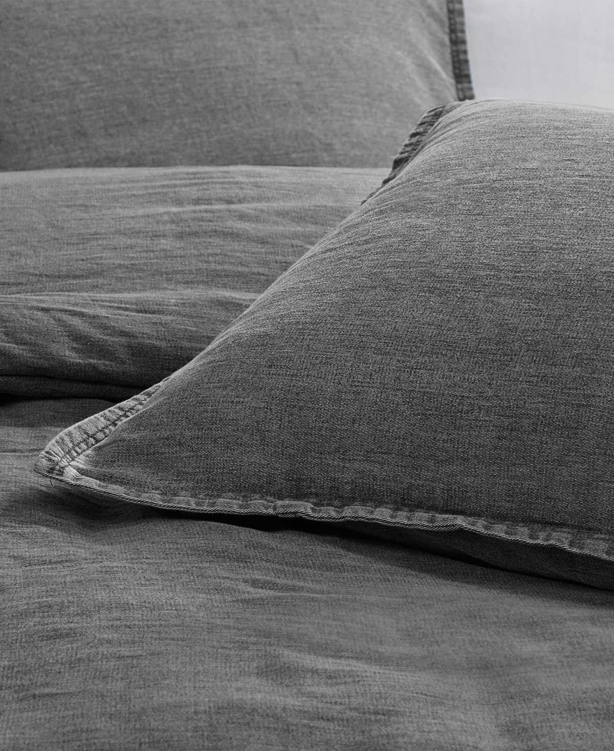 Woolrich Mckenzie Twill Washed 3-pc. Duvet Cover Set, Full/queen In Gray