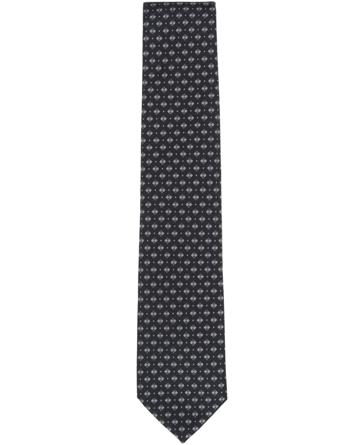 Perry Ellis Portfolio Men's Cain Neat Pattern Classic Tie In Black