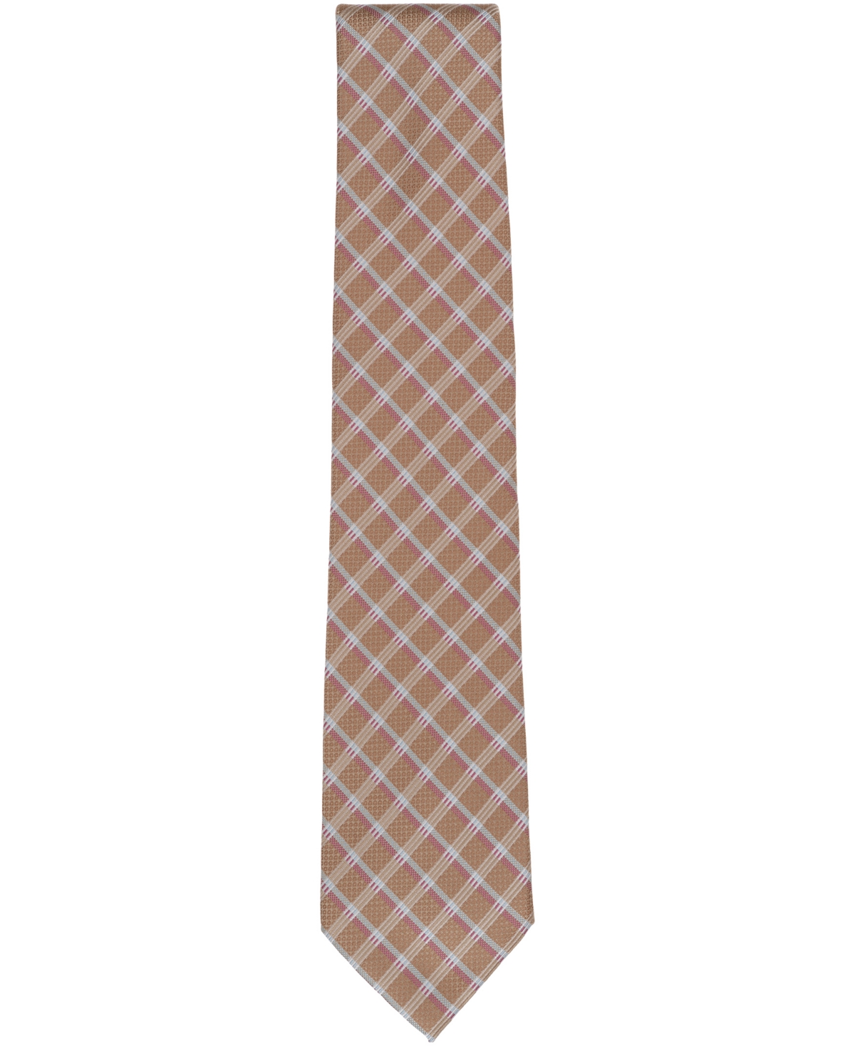Perry Ellis Portfolio Men's Kitter Neat Pattern Classic Tie In Brown