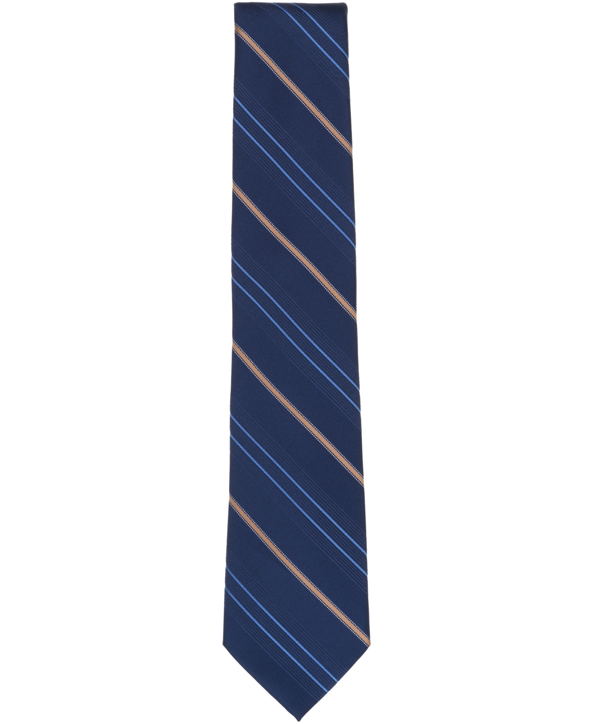 Perry Ellis Portfolio Men's Hadley Stripe Pattern Classic Tie In Blue