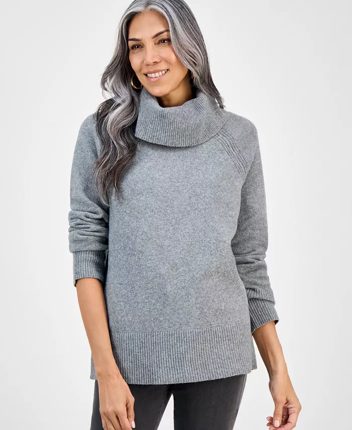 Petite Cowl Neck Sweater - thumbnail 3