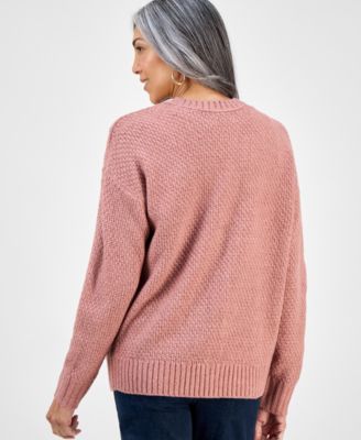 Women's Chunky Cable-Knit Cardigan, Macy's Exclusive