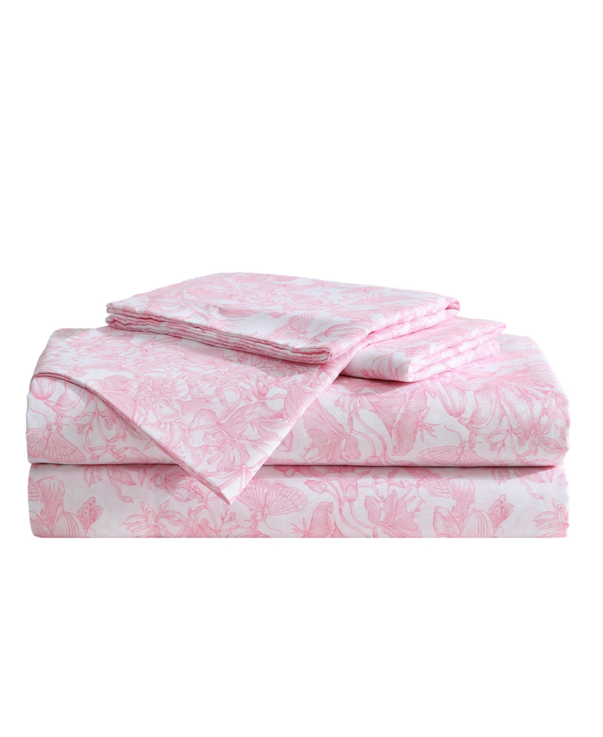 Betsey Johnson Silky Microfiber Printed 4-pc. Sheet Set, Queen