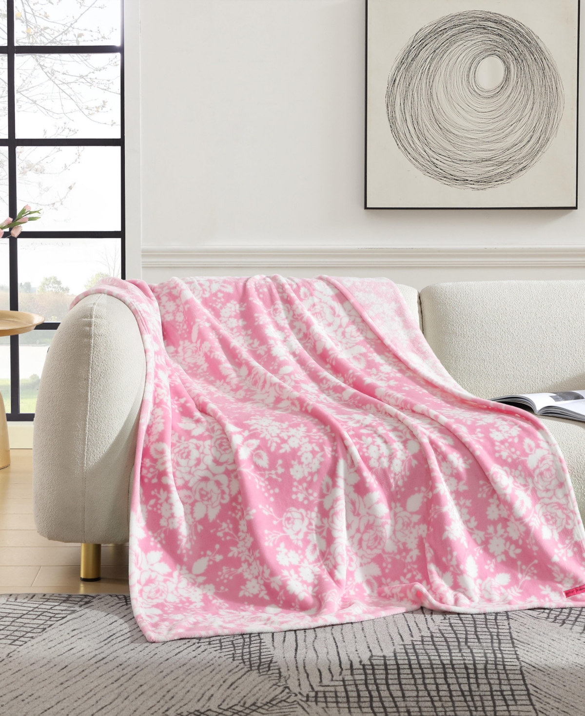 Betsey Johnson Ultra Soft Plush Fleece Throw, 50" X 70"