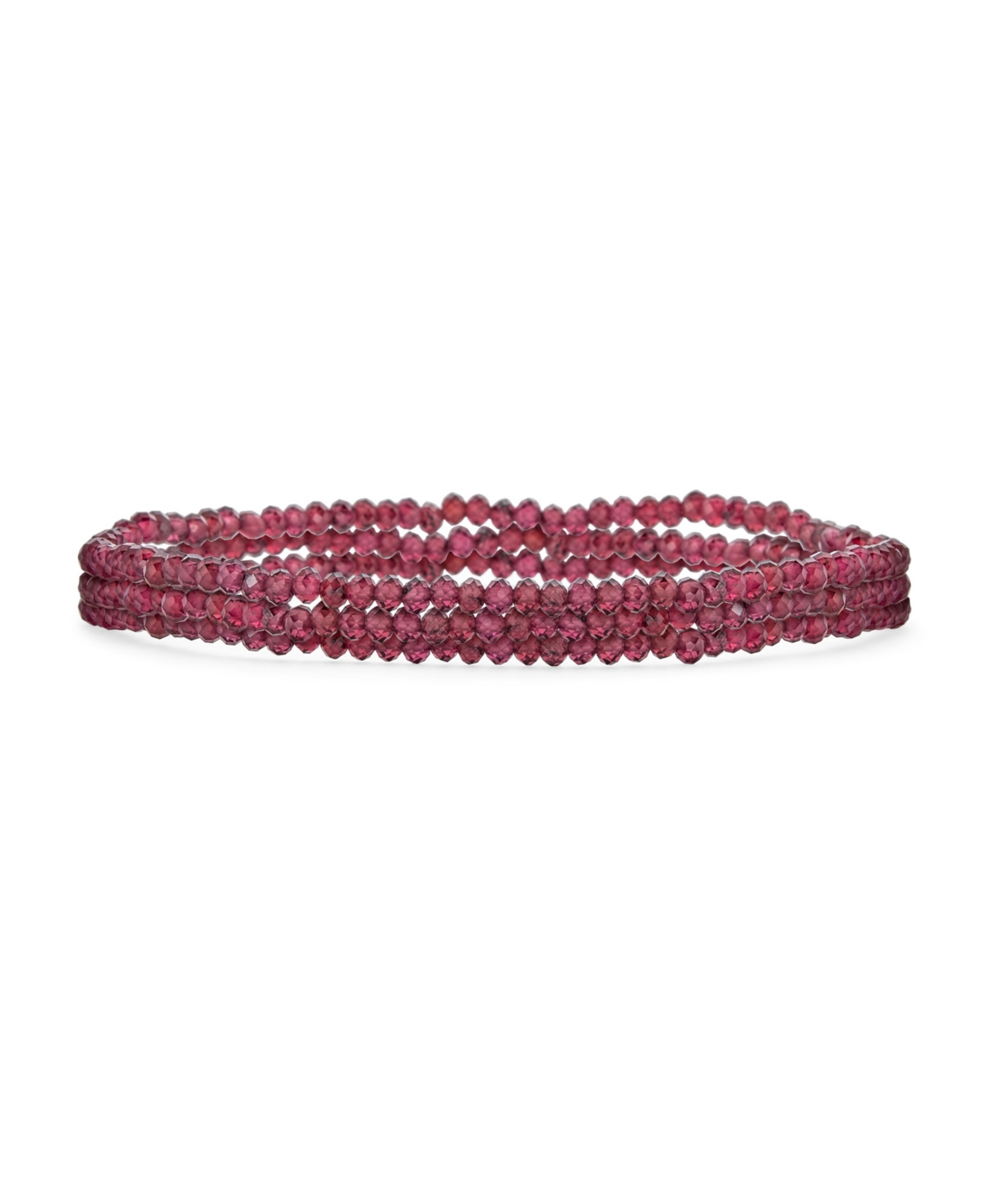 Bling Jewelry Natural Tiny Faceted Ombre Petite Seed Caviar Rondelle Beads Stretch Bracelets Stackable Set of 3 Strands