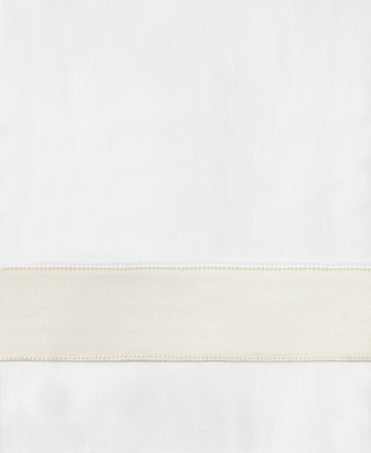 Sferra Estate Woven Cotton Flat Sheet, Full/queen In White