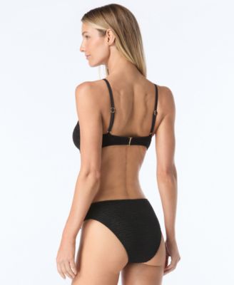 Women's Beaded Cut Out Bandeau Bikini Top