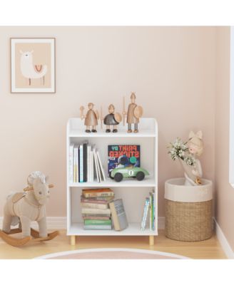 Kids 3-Tier Bookcase, Children's Book Display, Bookshelf Toy Storage Cabinet Organizer for Children's Room, Playroom, Nursery