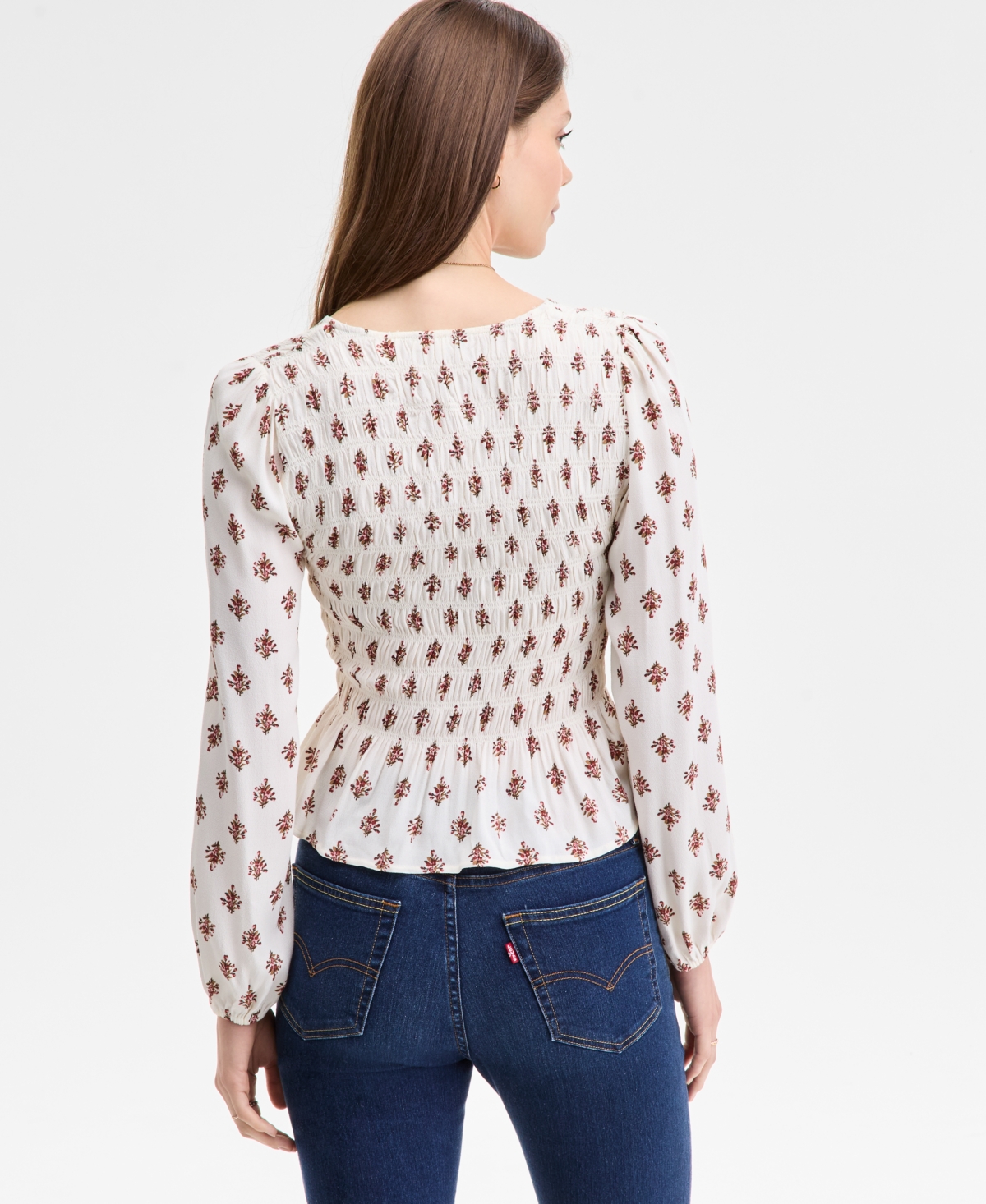 Levi's Women's Esme Long-sleeve Slim Fit Blouse In White