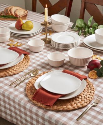 Soft Square 32 Pc. Dinnerware Set, Service for 8, Exclusively at Macy's