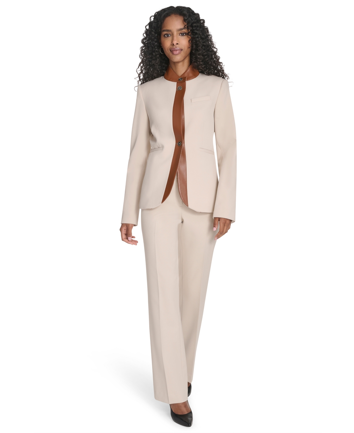 Tommy Hilfiger Women's Long Sleeve Riding Jacket In Neutral