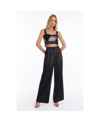 Women's Zoey Sequin Crop Top