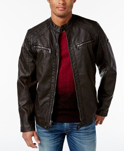 INC International Concepts Men's Faux Leather Zip-Front ... (400 x 489 Pixel)