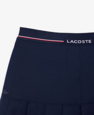 Women's Pleated Mini Logo Short Skirt